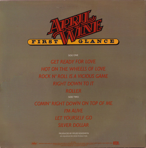 April Wine : First Glance (LP,Album)