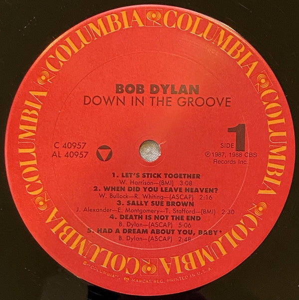 Bob Dylan : Down In The Groove (LP,Album,Stereo)