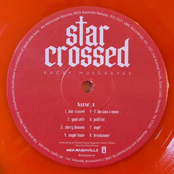 Kacey Musgraves : Star-Crossed (LP,Album,Limited Edition)