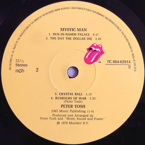 Peter Tosh : Mystic Man (LP,Album)