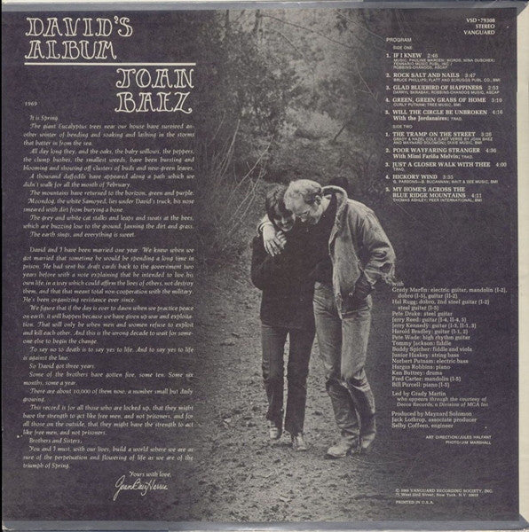 Joan Baez : David's Album (LP,Album)