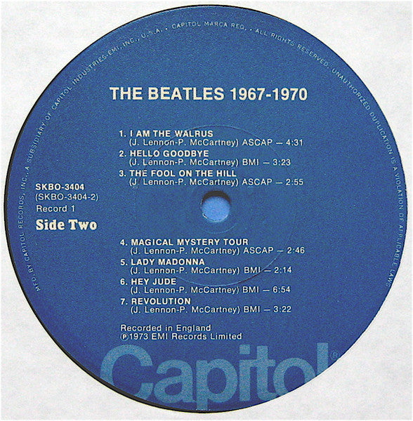 Beatles, The : 1967-1970 (LP,Compilation,Reissue)