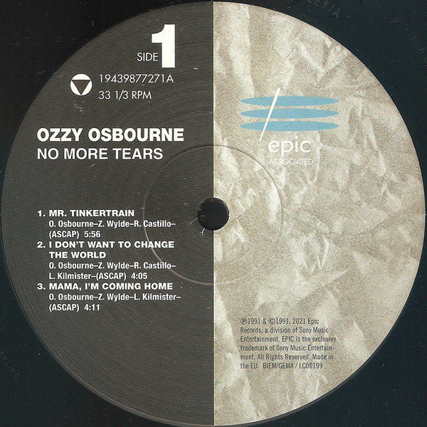 Ozzy Osbourne : No More Tears (LP,Album,Reissue)