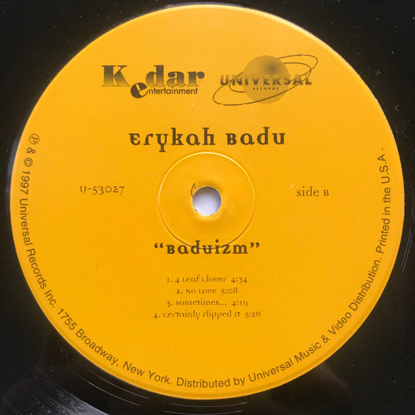 Erykah Badu : Baduizm (LP,Album)