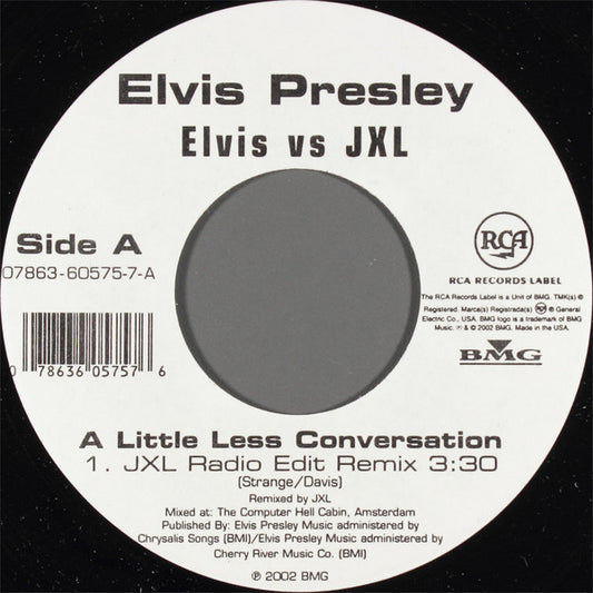 Elvis Presley Vs Junkie XL : A Little Less Conversation (7",45 RPM,Single)