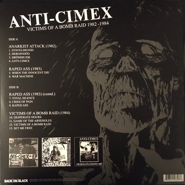 Anti Cimex : Victims Of A Bomb Raid 1982-1984 (12",45 RPM,Album,Compilation,Reissue)