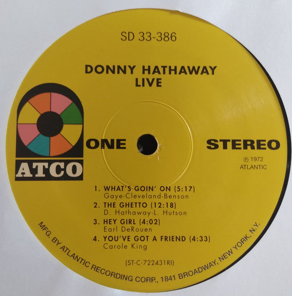 Donny Hathaway : Live (LP,Album,Reissue,Stereo)