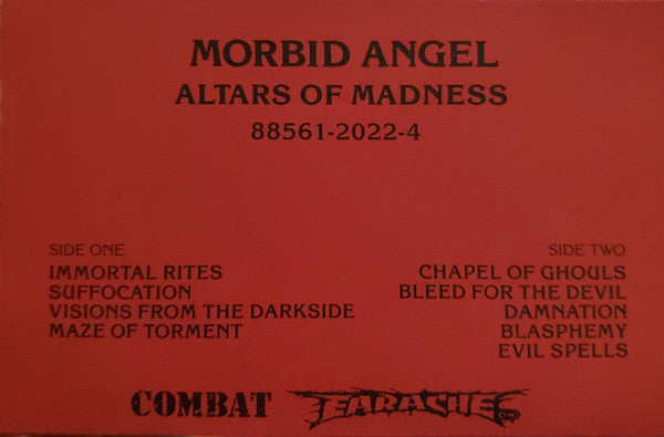 Morbid Angel : Altars Of Madness (Album,Promo)