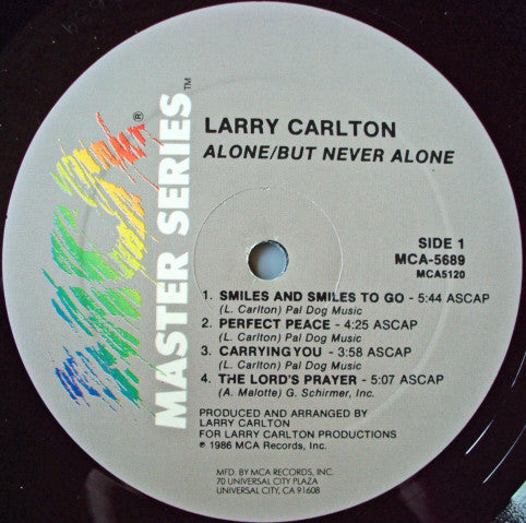 Larry Carlton : Alone / But Never Alone (LP,Album)