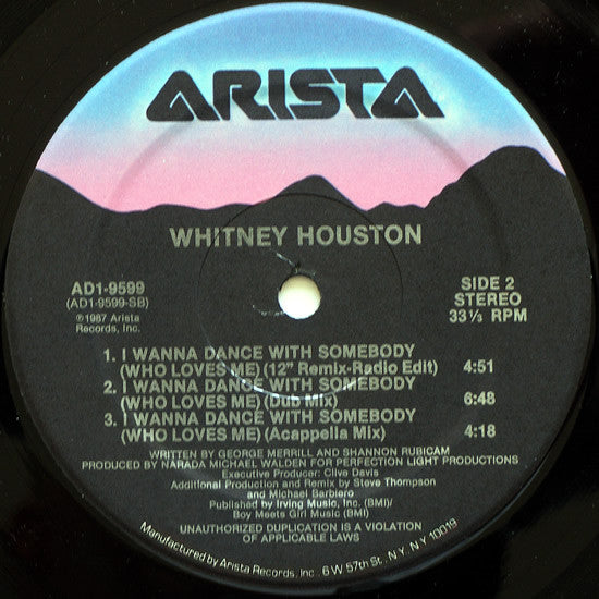 Whitney Houston : I Wanna Dance With Somebody (Who Loves Me) (12",33 ⅓ RPM,Single)