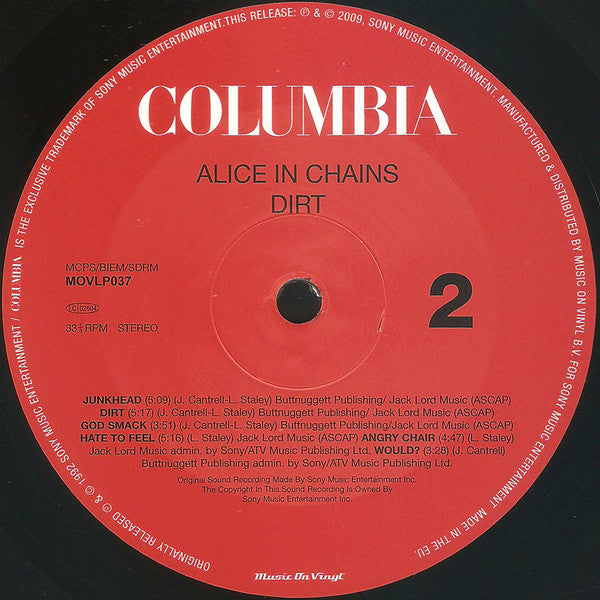Alice In Chains : Dirt (LP,Album,Reissue,Remastered)