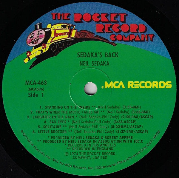 Neil Sedaka : Sedaka's Back (LP,Album)