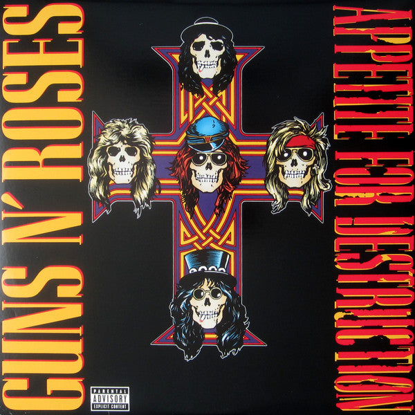 Guns N' Roses : Appetite For Destruction (LP,Album,Reissue,Remastered,Repress)
