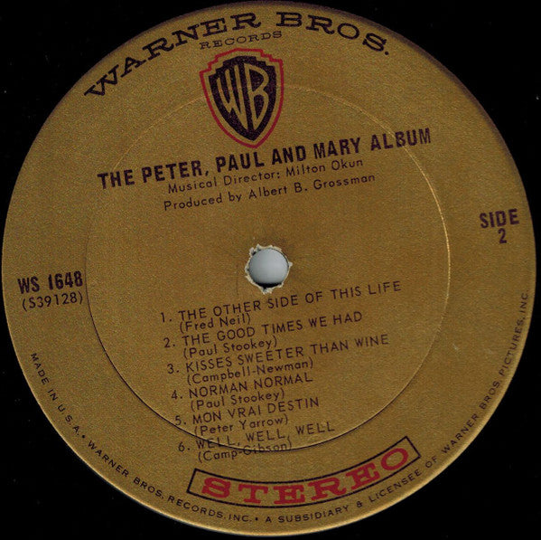 Peter, Paul & Mary : Album (LP,Album,Stereo)