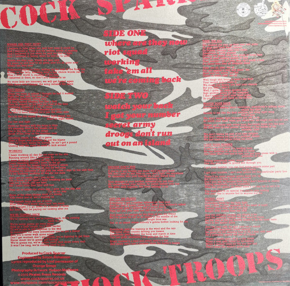 Cock Sparrer : Shock Troops (LP,Album,Limited Edition,Reissue,Remastered)