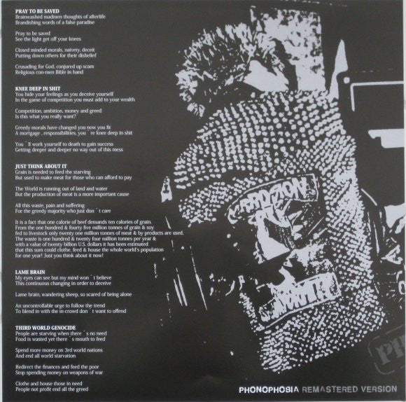 Extreme Noise Terror : Phonophobia (12",45 RPM,Remastered,Stereo)