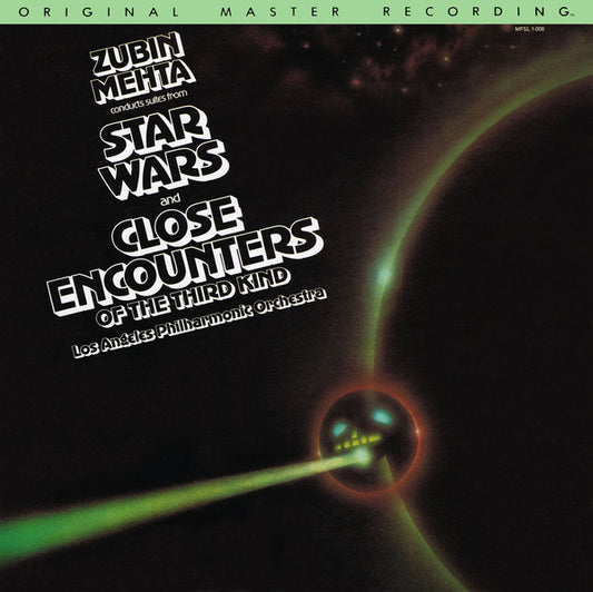 Zubin Mehta Conducts Los Angeles Philharmonic Orchestra : Suites From Star Wars And Close Encounters Of The Third Kind (LP,Album,Limited Edition,Remastered)