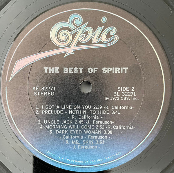 Spirit (8) : The Best Of Spirit (LP,Compilation,Reissue)