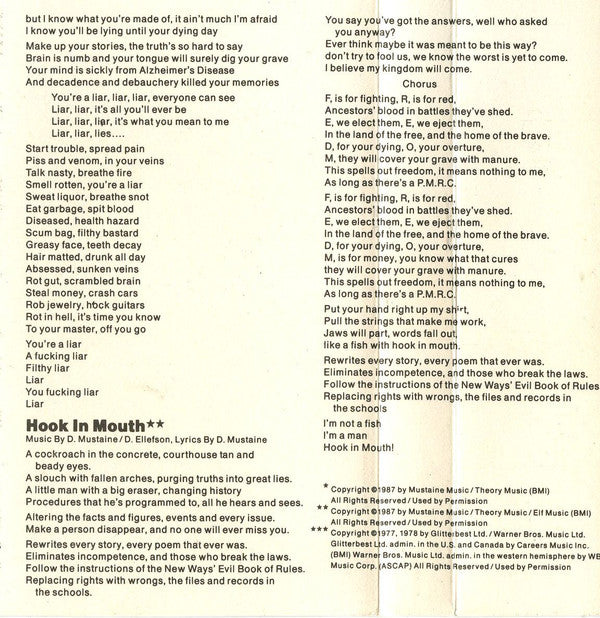 Megadeth : So Far, So Good... So What! (Album)