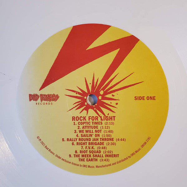 Bad Brains : Rock For Light (LP,Album,Limited Edition,Reissue,Remastered)