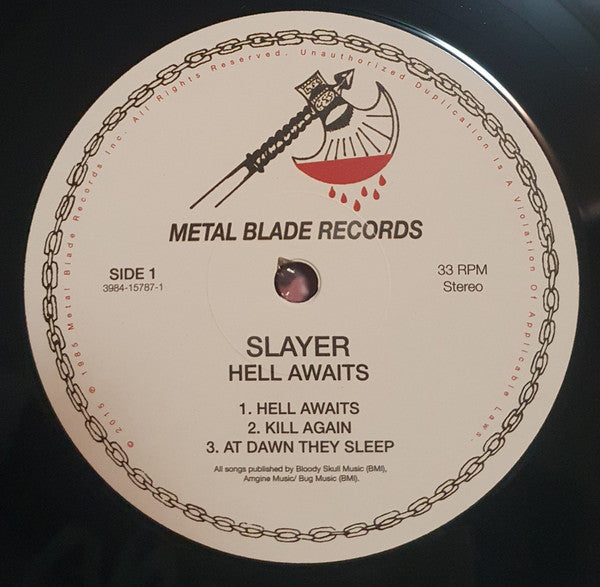 Slayer : Hell Awaits (LP,Album,Reissue,Remastered)