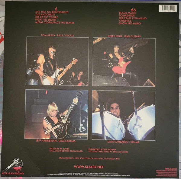 Slayer : Show No Mercy (LP,Album,Limited Edition,Reissue,Remastered,Stereo)