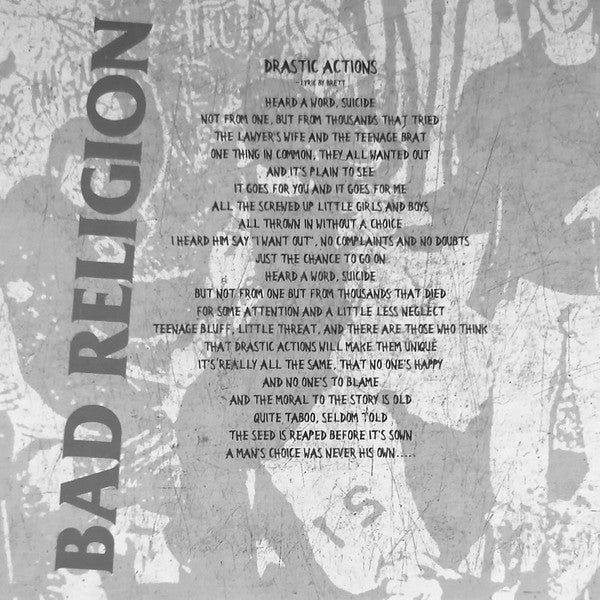 Bad Religion : Bad Religion (Public Service Comp Tracks 1981) (7",45 RPM,Repress)