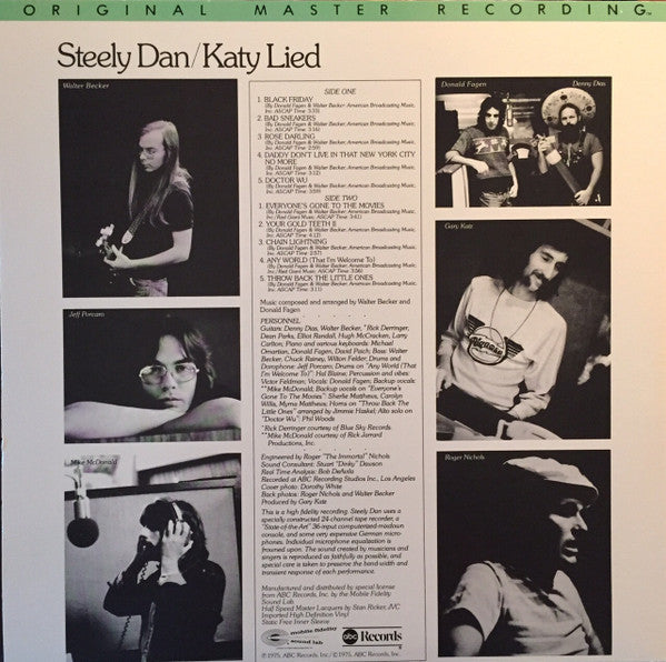 Steely Dan : Katy Lied (LP,Album,Limited Edition,Reissue,Remastered,Stereo)