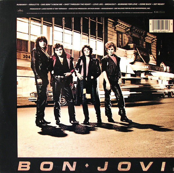 Bon Jovi : Bon Jovi (LP,Album,Stereo)