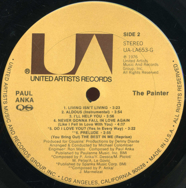 Paul Anka : The Painter (LP,Album,Quadraphonic)