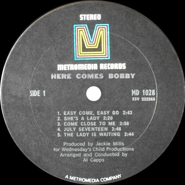 Bobby Sherman : Here Comes Bobby (LP)