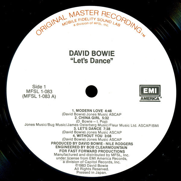 David Bowie : Let's Dance (LP,Album,Limited Edition,Reissue,Remastered,Stereo)