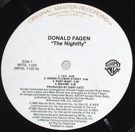Donald Fagen : The Nightfly (LP,Album,Limited Edition,Reissue)