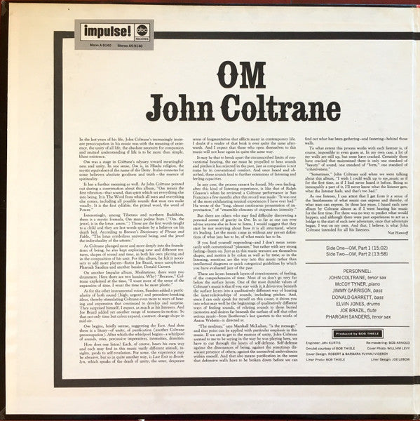 John Coltrane : Om (LP,Album,Stereo,Reissue)
