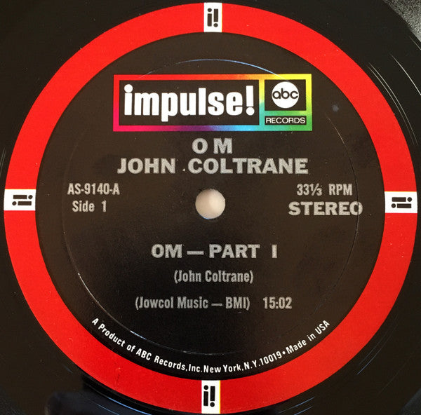 John Coltrane : Om (LP,Album,Stereo,Reissue)