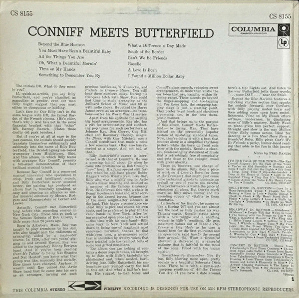 Ray Conniff Meets Billy Butterfield : Conniff Meets Butterfield (LP,Album,Stereo)
