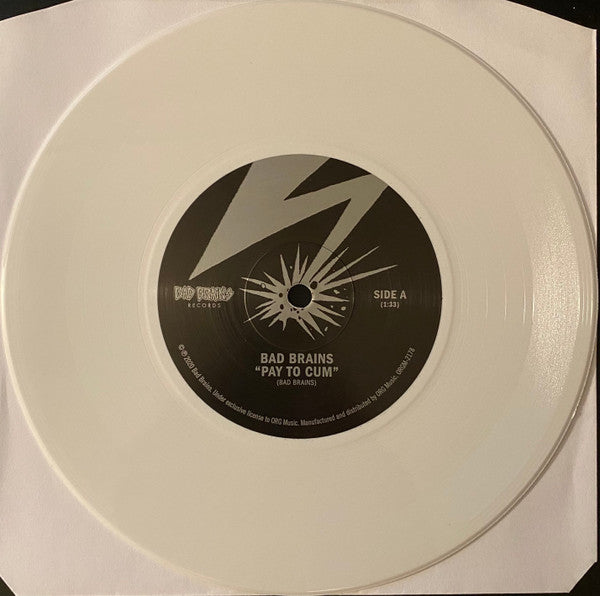 Bad Brains : Pay To Cum! (7",45 RPM,Single,Limited Edition,Numbered,Reissue,Remastered,Stereo)