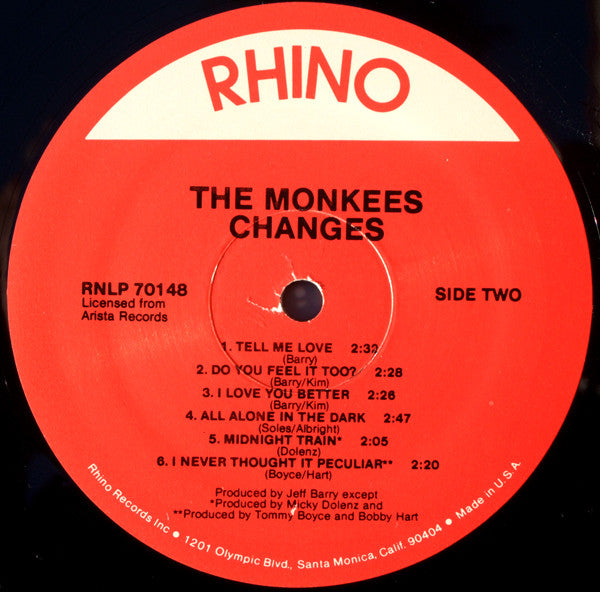 Monkees, The : Changes (LP,Album,Reissue)