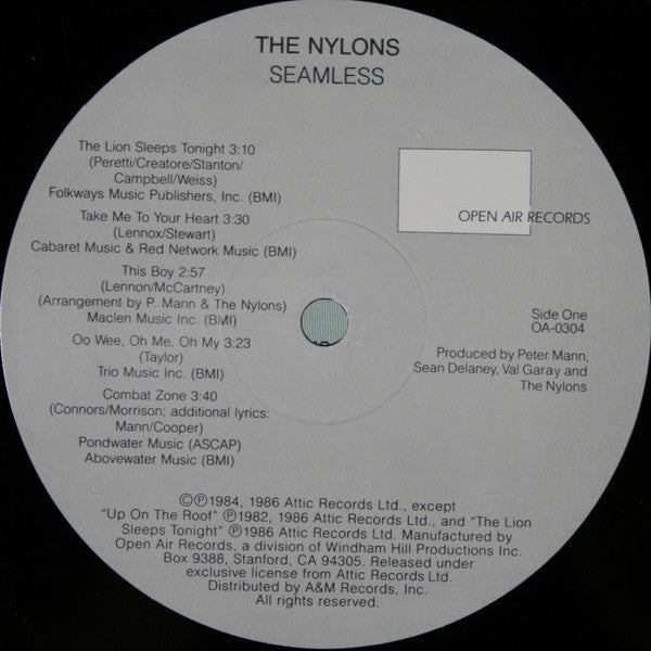 Nylons, The : Seamless (LP,Album)