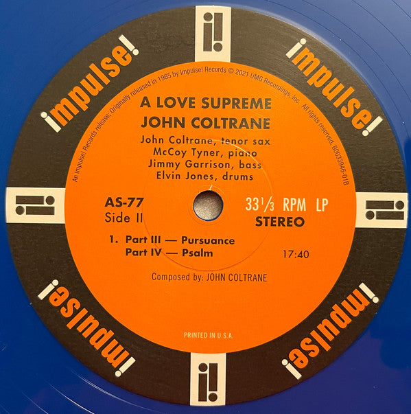 John Coltrane : A Love Supreme (LP,Album,Reissue,Stereo)