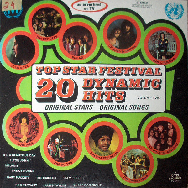 Various : 20 Top Star Festival Dynamic Hits Volume Two (LP,Compilation)
