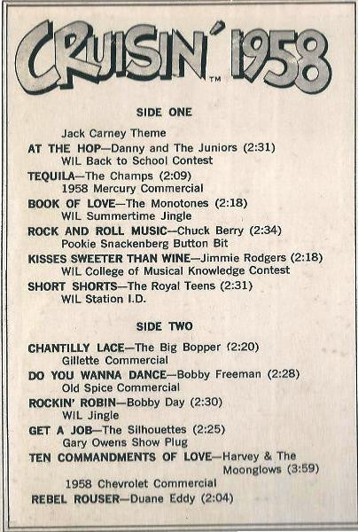 Various : Cruisin' 1958 (LP,Compilation,Mixed)