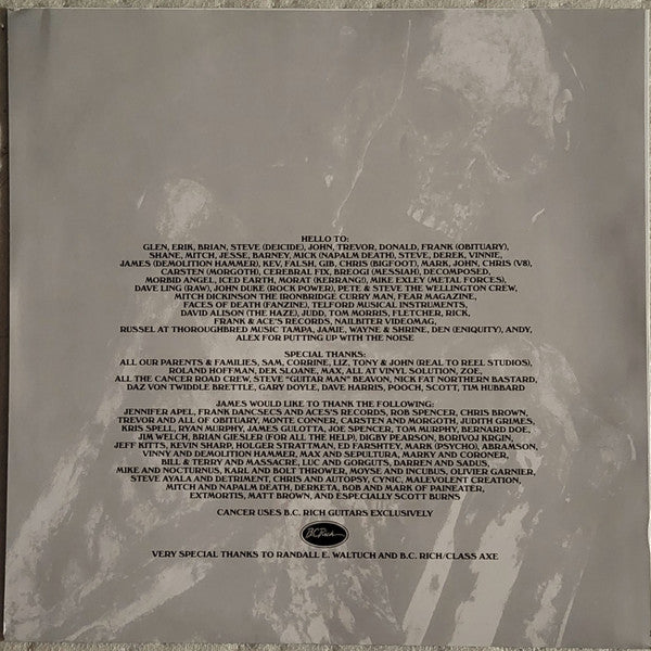 Cancer (3) : Death Shall Rise (LP,Album,Reissue)