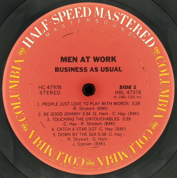 Men At Work : Business As Usual (LP,Album,Stereo)