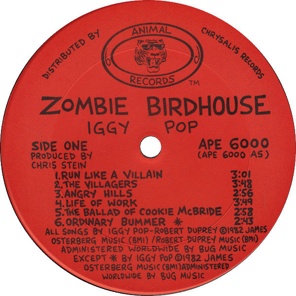 Iggy Pop : Zombie Birdhouse (LP,Album)