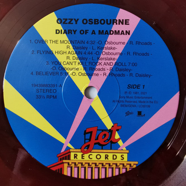 Ozzy Osbourne : Diary Of A Madman (LP,Album,Limited Edition,Reissue)