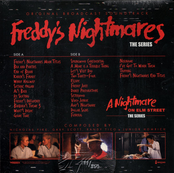 Nicholas Pike, Gary S. Scott (3), Randy Tico & Junior Homrich : Freddy's Nightmares The Series (Original Broadcast Soundtrack) (LP,Club Edition,Numbered)