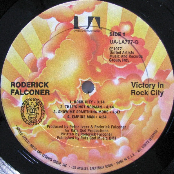 Roderick Falconer : Victory In Rock City (LP,Album)