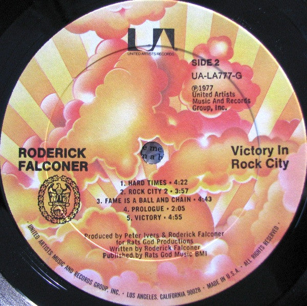Roderick Falconer : Victory In Rock City (LP,Album)