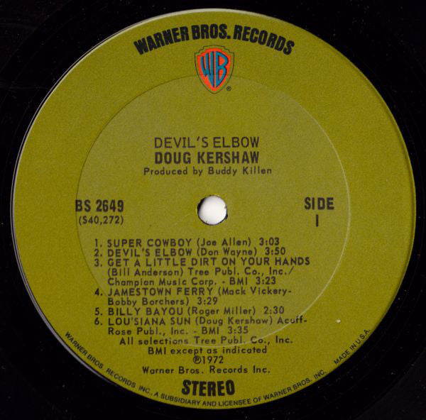 Doug Kershaw : Devil's Elbow (LP,Album)